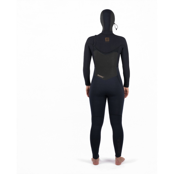 2024 Gul Da Donna Viper 6/5/4mm Chest Zip Con Cappuccio Muta VR1226/C2 - Black
